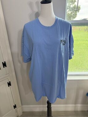 Port Authority Baby Blue Short-Sleeve Crewneck Tee with Mama Bear design
